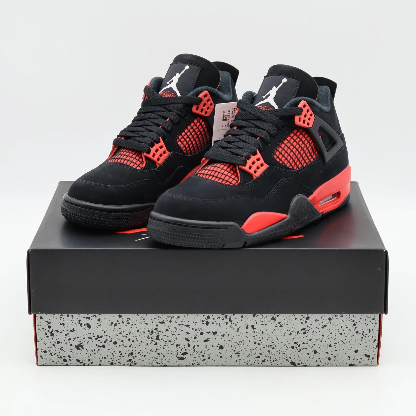 

CT8527-016 Nike Jordan 4 Червоний Блискавка Криваво-Червоний Чорний US 10