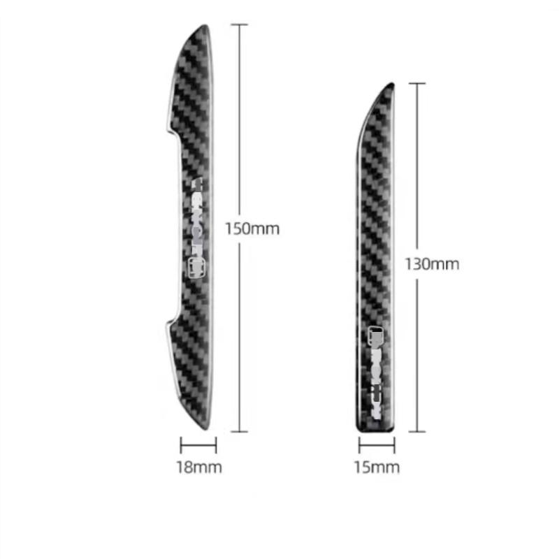 Carbon Fiber Universal Car Rearview Mirror Door Edge Anti Scratch Protection Strips Anti-collision Protector Sticker Scuff