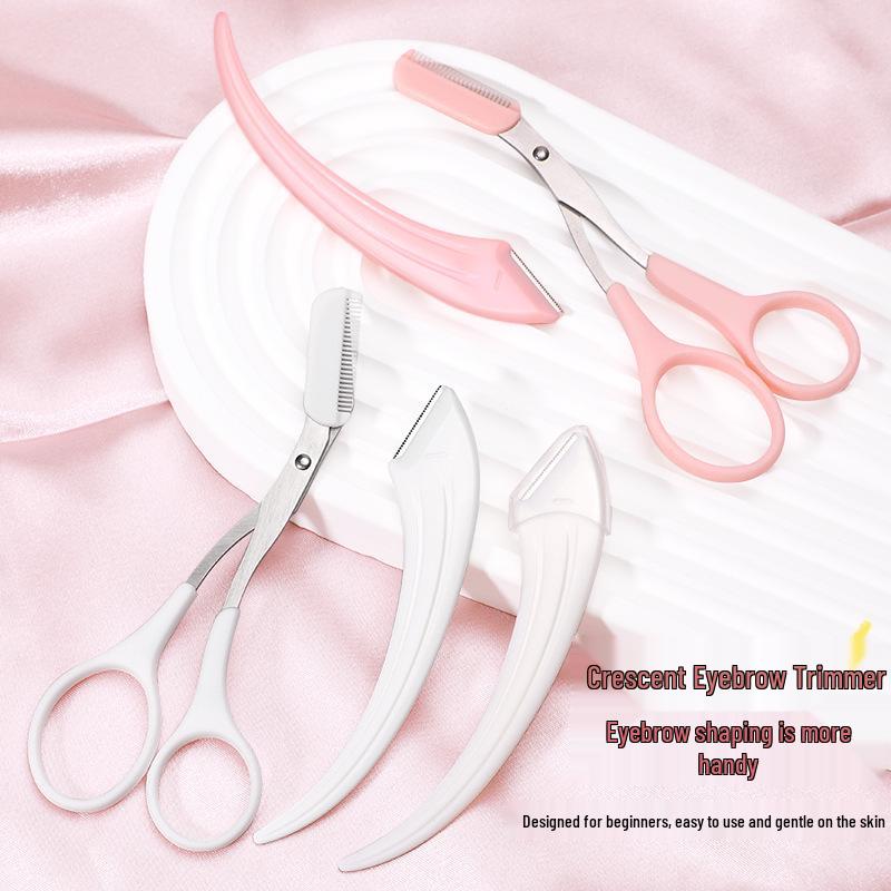 

Набор для подравнивания и придания формы бровям «Полумесяц»: Безопасный, Портативный, Сменный Инструмент