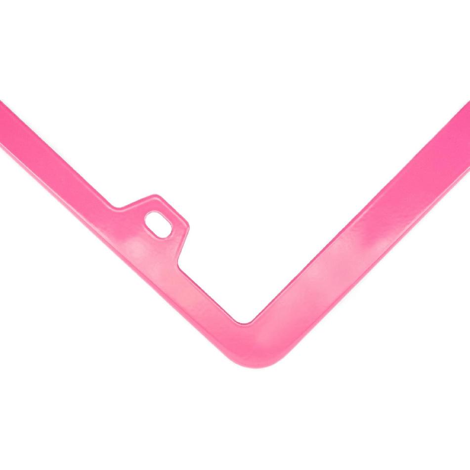 201 Stainless Steel License Plate Frames (Baby Pink)