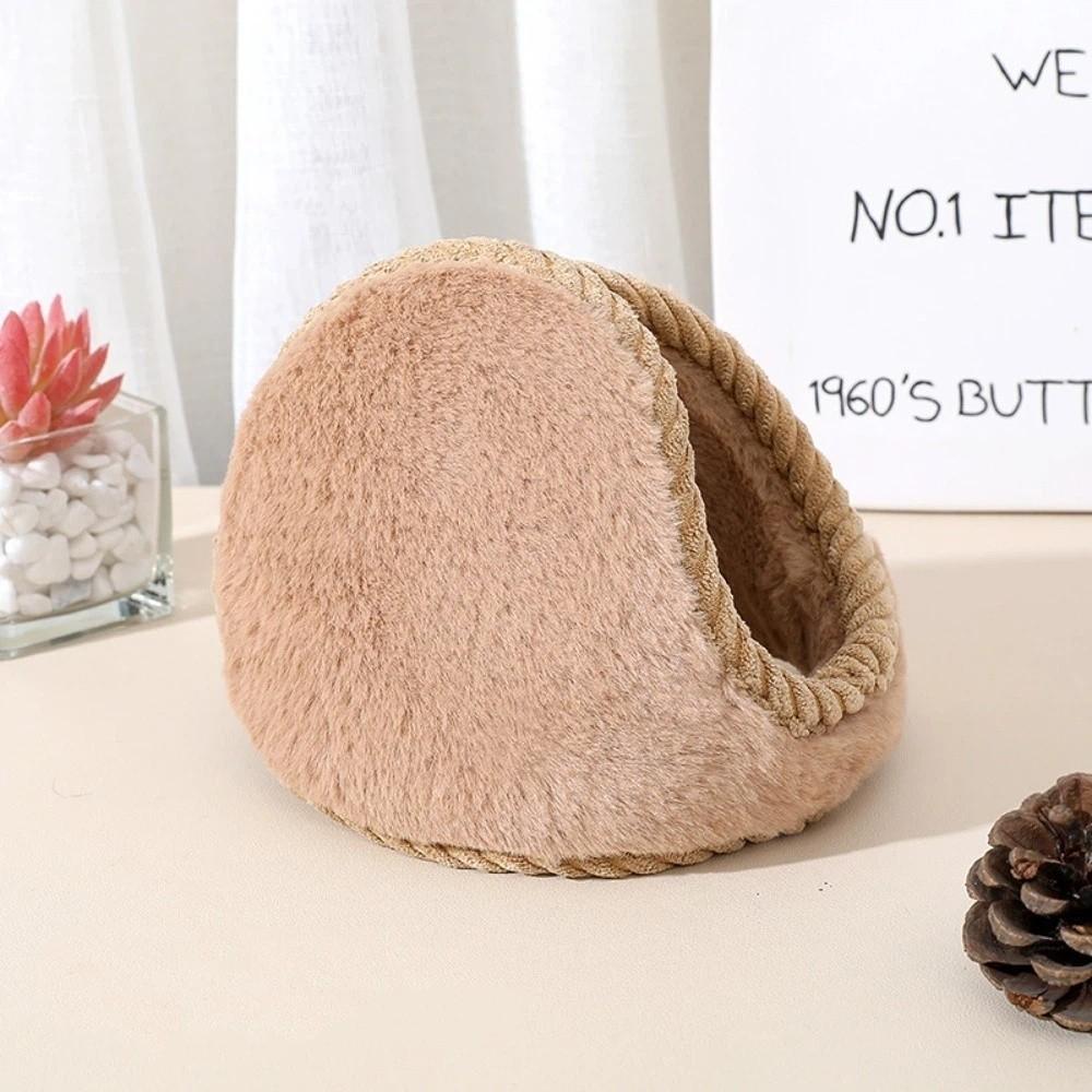 

Мягкая плюшевая грелка для ушей однотонные наушники модная защита для ушей женщины мужчины хаки