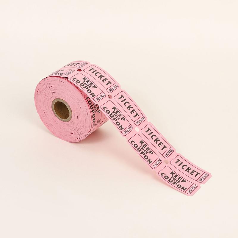 

1000Pcs Colorful Tearable Raffle Tickets Double Rolls Admission Ticket Game Ticket For Events Carnivals Entry Class Reward