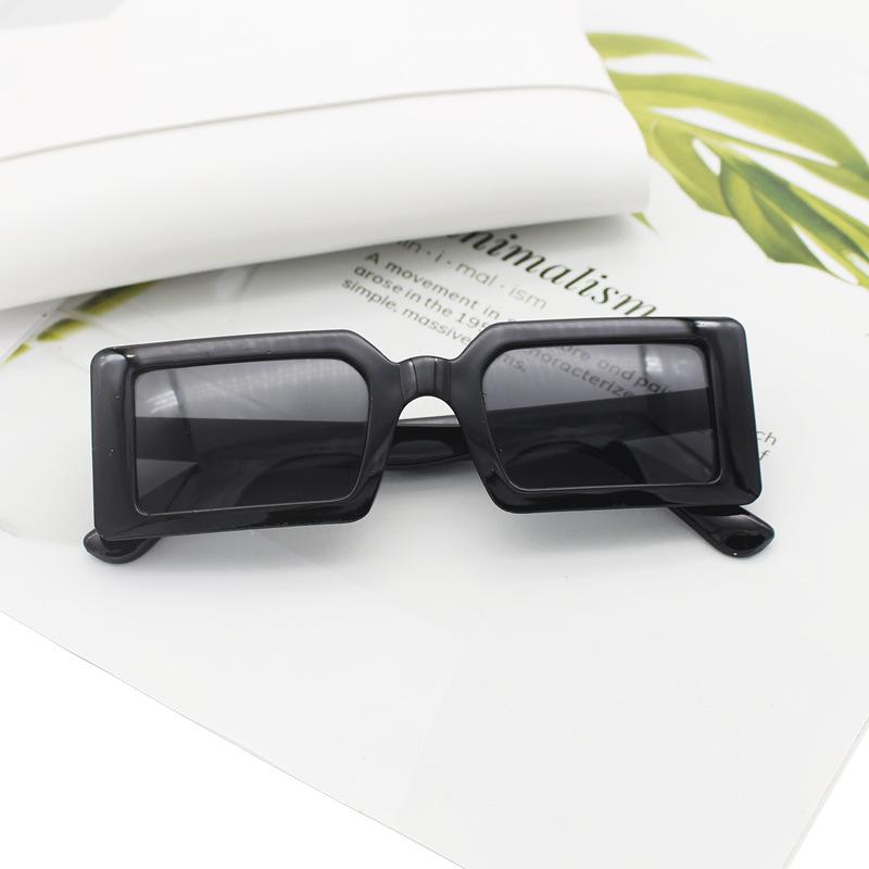 Square Sunglasses Women'S Small Frame Sunglasses Trendy Catwalk Sunglasses Street Shooting Retro