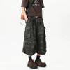 Unisex Amerikanische Retro Camouflage High Street Weitbeinige Shorts