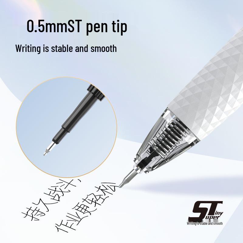 Morning MG Everbright Quick-Dry Smooth Ink Pen: High Capacity Clickable Neutral Pen