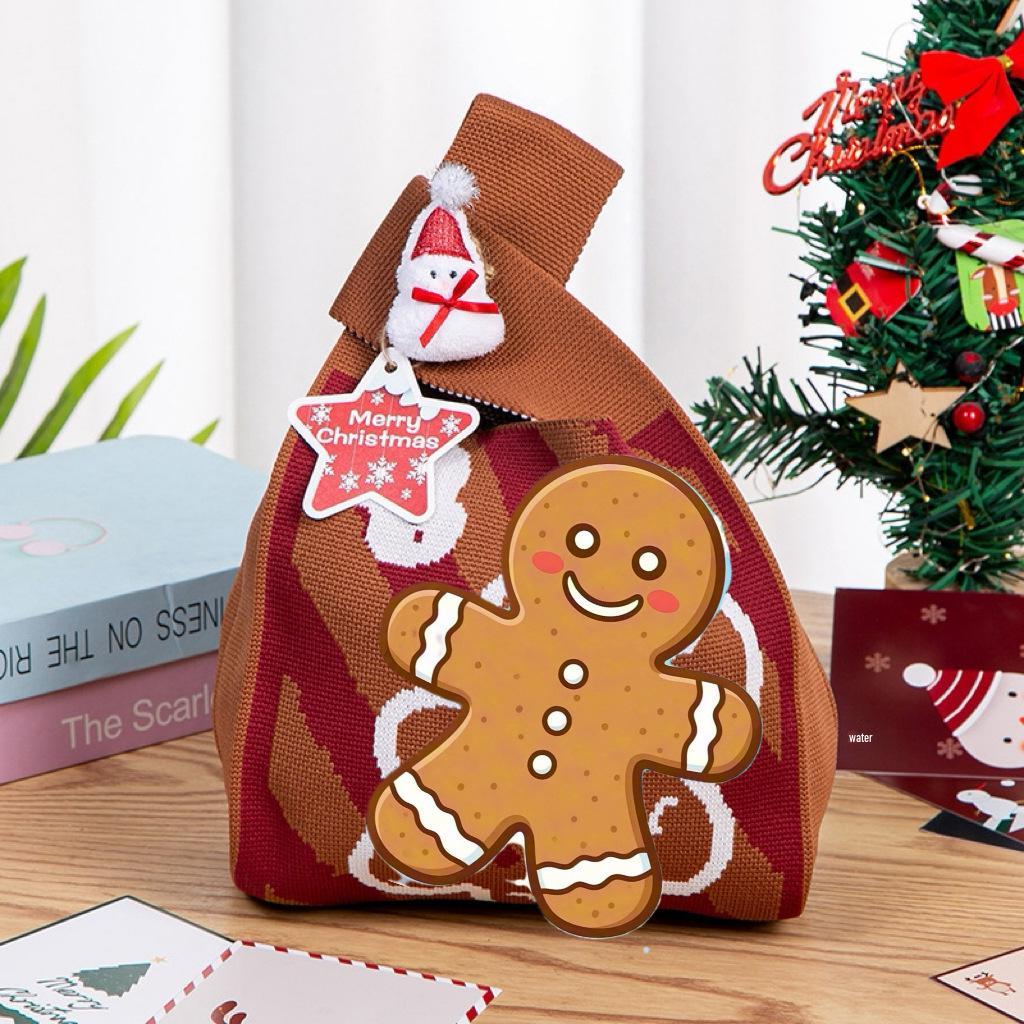 Knitted Christmas Candy Gift Tote & Handbag