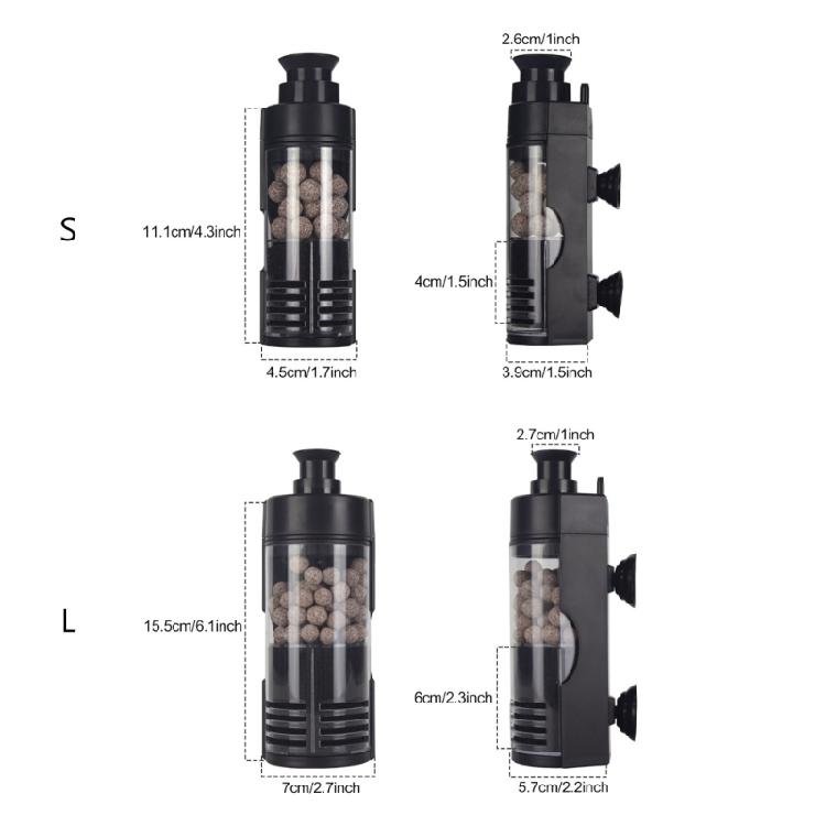 Suction Cup Mounted Aquarium Fish Tank Water Filter Waterfall Filter Water Pump