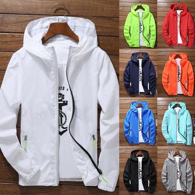 Men Zipper Jacket Outwear Coat Windbreaker Casual Male Spring Autumn Bomber Jackets