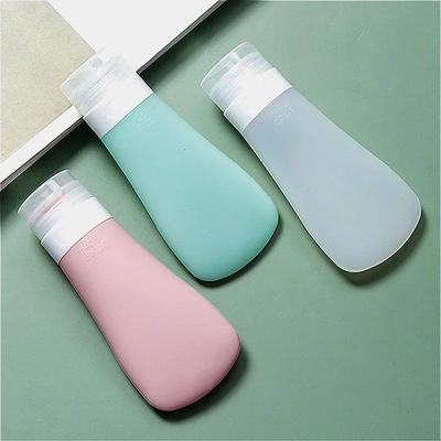 1 Stück Leere Silikon Reiseverpackungsflasche Kosmetikabfüllung für Lotion Shampoo Badebehälter