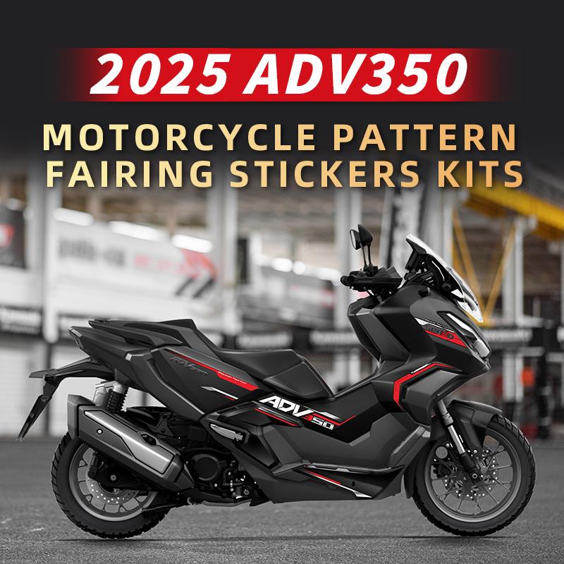 Used For HONDA ADV350 2025Motorcyle PatternFairing Stickers Kits Pasted On Body Paint Parts Area Accessories Decoration Stickers