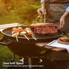 BBQ Steak Racks Non-Stick Coated Steel Roasting Barbecue Rib Meat Lamb Roasting Grilling Stand Holds Outdoor Picnic Rib Rack