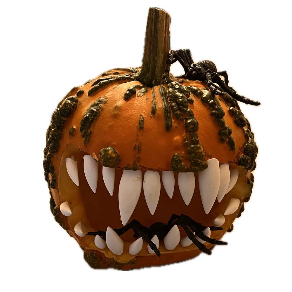 Spooky Pumpkin Teeth 3D‑Printed Ornament, Halloween Cosplay Party Prop, Creative Holiday Dress‑up Decoration Supply
