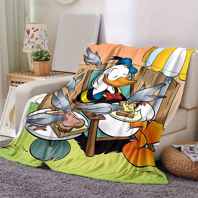 

1pc. Cute Cartoon Duck with Birds Blanket, Seasonal Home Decorative Throw Blanket for All Seasons, Unique Gift Idea for Friends and Family, 100x150cm