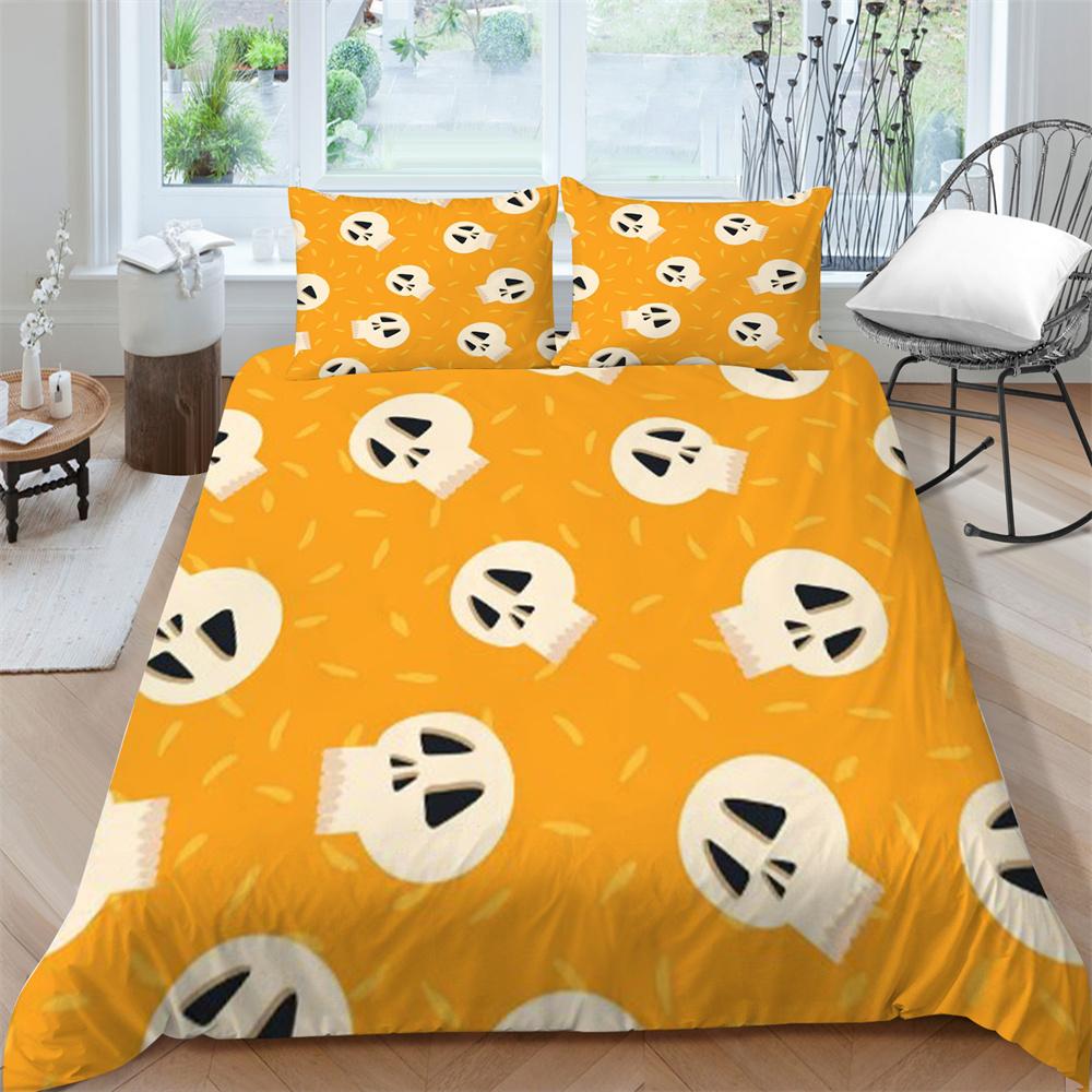 3D Totenkopf Bettwäsche Bettdecke Abdeckungen Home Bettwäsche Teenager Bequeme Bettdecke Bettbezug Set Polyester Bettwäsche Anzug