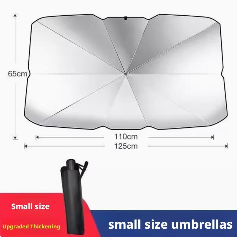 Car Parasol Summer Supplies Car Sunshade Front Windshield Sunscreen Thermal Insulation Telescopic Folding Sunshade