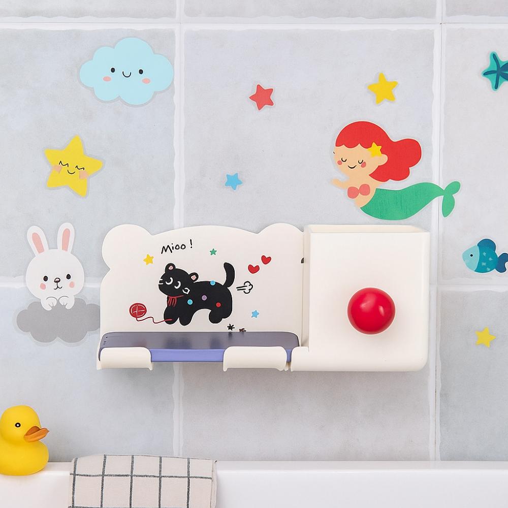 Waterproof Hair Dryer Storage Rack Plastic Bathroom Storage Bracket  Home Organization