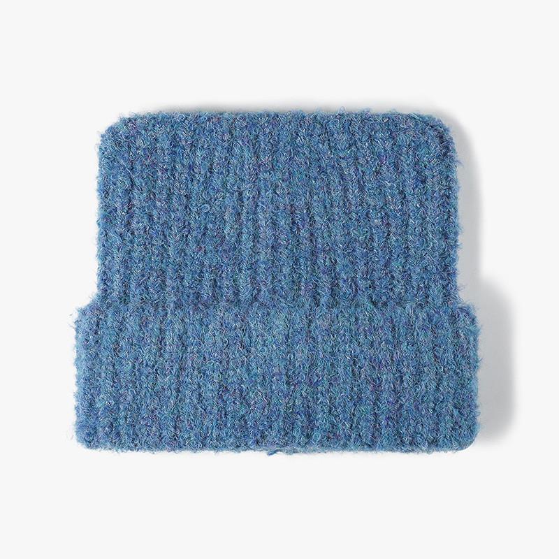 Wool Knit Beanie Hat For Women With Cat Ears Warm Breathable Windproof Winter Autumn