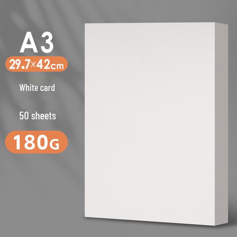 A4 White Cardstock, Black & Colored Paper, Thickened for DIY Kindergarten Crafts & Projects, A3/A4 Size.