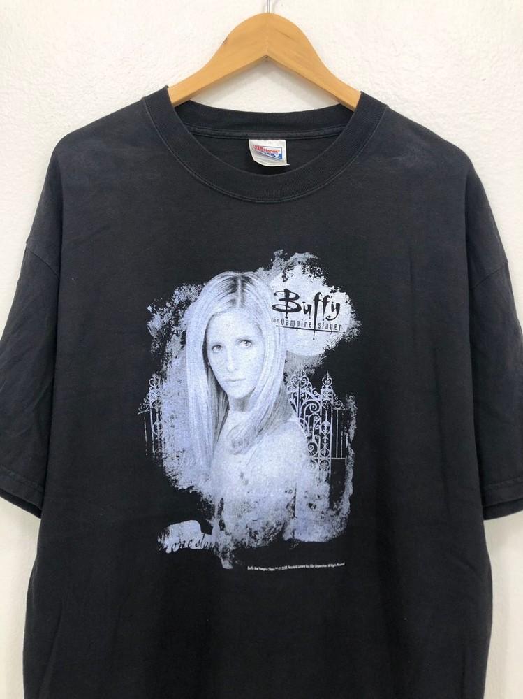 

2000#039s Buffy The Vampire Slayer Black Cotton Shirt Unisex S5XL KH14897 Unisex T-Shirt XXXXL