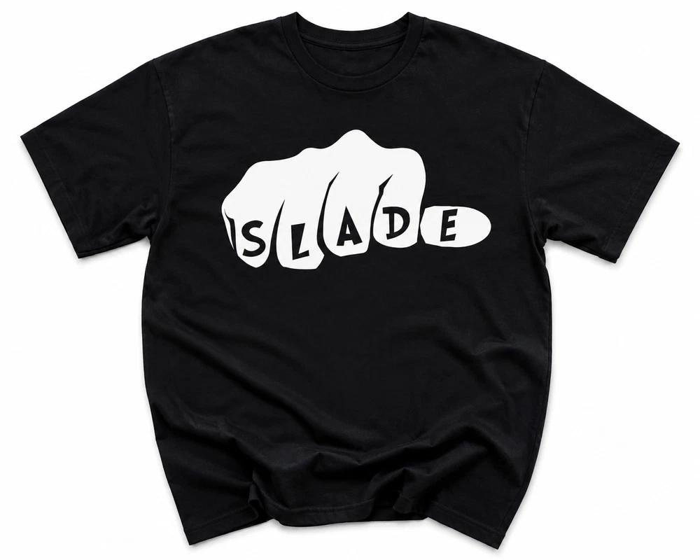 SLADE 70s Glam Rock Band Unisexs TShirt Free UK Delivery Black Wave Punk Tee UK S
