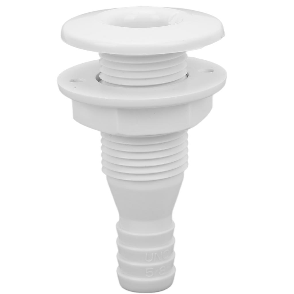 5 8in Thru Hull Fitting Straight ABS Impact Resistance Hose Connector Accessory for Boats Marines