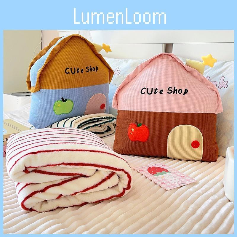 Dopamine Little Cute House Pillow For Office Nap Pillow And Blanket Two One In