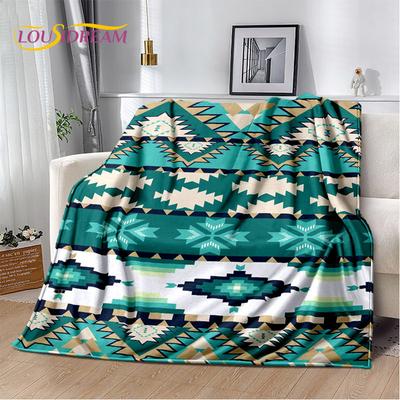 Manta de felpa suave de la serie Bohemia nórdica Persia, manta de franela, manta para sala de estar, dormitorio, cama, sofá, cubierta de Picnic para niños