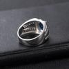 WOSIKATE Anello da Uomo Trendy Zaffiro Rame Con Zirconia Gioielli da Matrimonio moda Anello da Business Regalo per Feste Misura 6-10