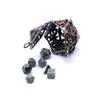 1 Set TRPG Hollow Metal Dice Keychain DND Polyhedral Dice Keychain  Hangings Ornaments
