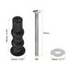 Uxcell Toilet Seat Hinge Screw Expansion Rubber Bolt Top Nut Set for Top Mounted Toilet Seat Hinge Toilet Seat Replacement Parts Kit Washer Diameter