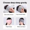 Sleep Mask for Deep Sleep Pressure-Activated Blackout Eye Cover Portable Reversible Cooling Warming Eye Mask for Travel Nap Office