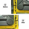 Carbon Fiber ABS Interior Door Speaker Cover Trim for Chevrolet Camaro 2012-2015