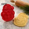 Festive Pattern Embosser Christmas Mini Pie Mold, Plastic Hand Press Pastry Durable Decorative Bakeware for Pastries Cookies And Fondant Maker Set