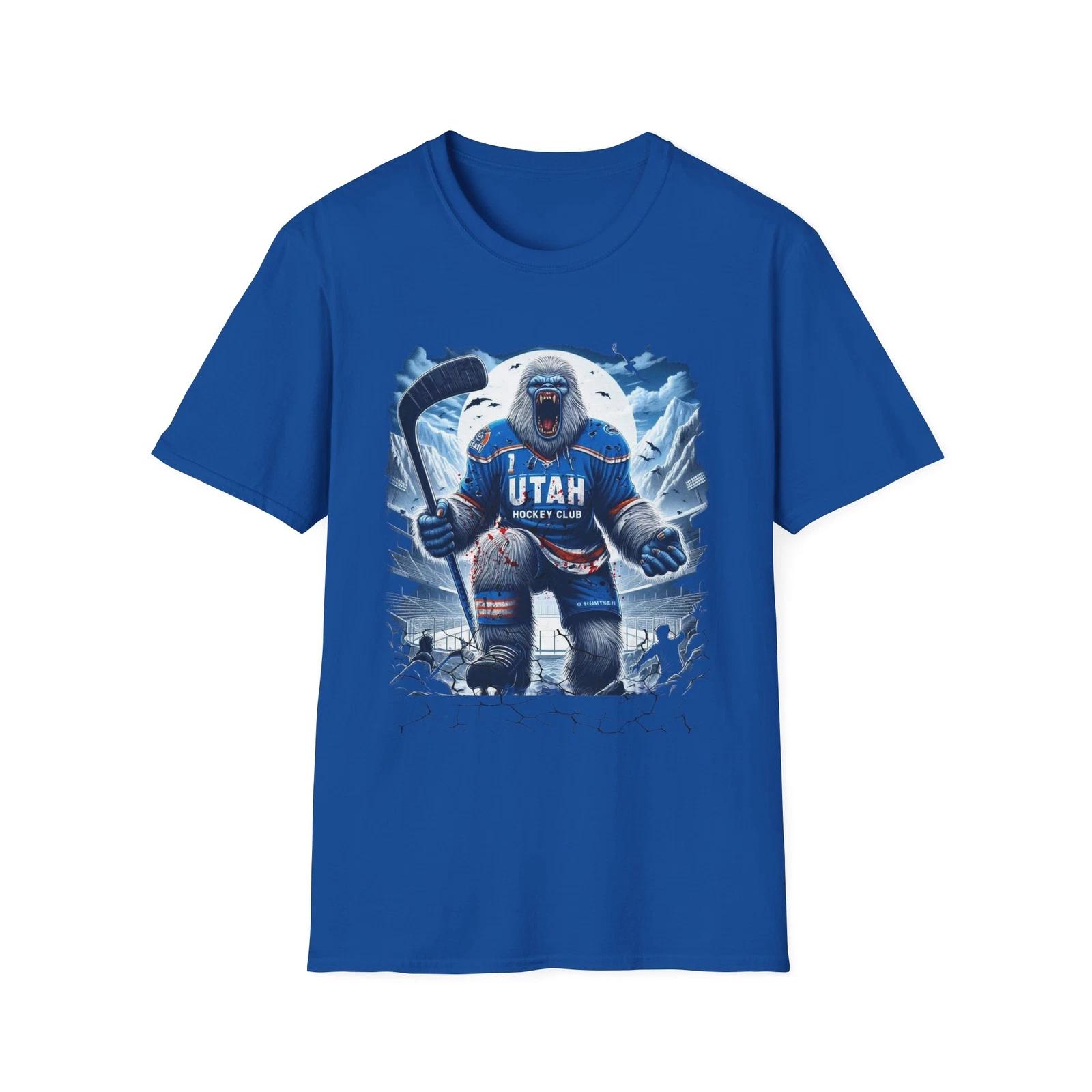 Men s and Women s T-shirts Chilling on Ice - Utah Hockey Club Horror Mashup T-Shirt XXXXL