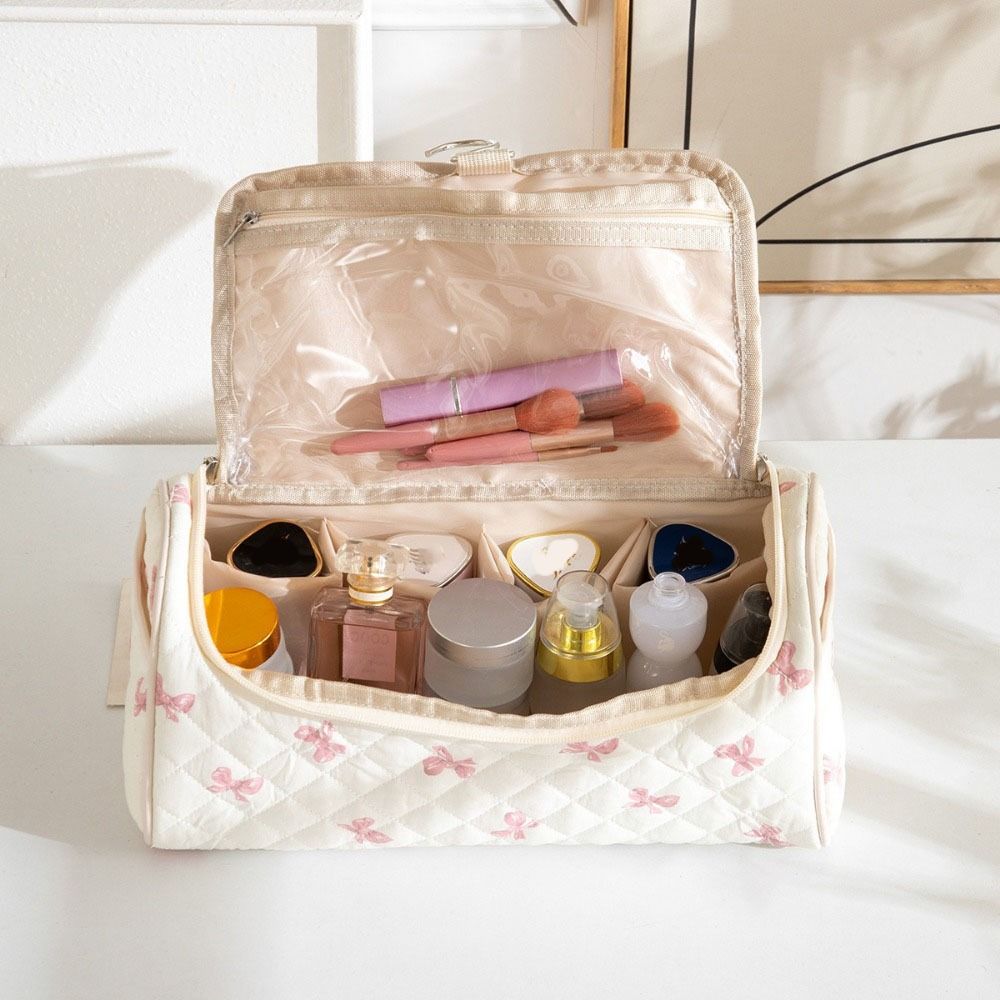 Large Capacity Travel Cosmetic Bag Shockproof Women Toilet Wash Bag Hair Care Accessories