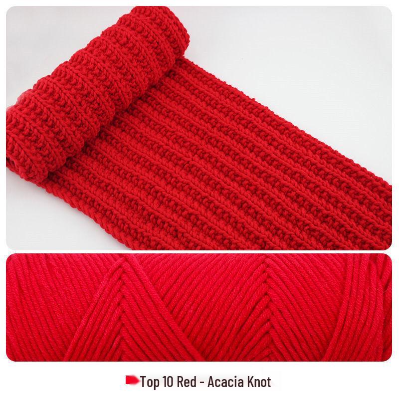 Hand-Knitted Cotton Wool Scarf Yarn for Men & Women, Coarse Wool & Milk Cotton Material, Worsted Crochet.