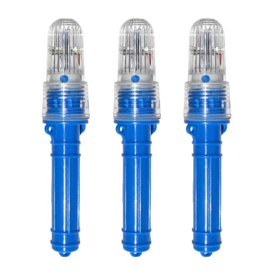 3Pcs Boat Flares High Visibility Multiple Lighting Modes Waterproof Battery Powered Emergency Signals LED Warning Lights