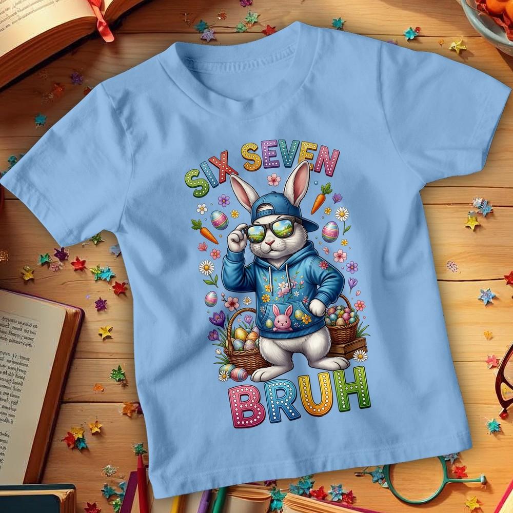 67 Six Seven Meme Easter TShirt Funny Bunny Egg Hunt Cute Adults Kids Tee 2 S