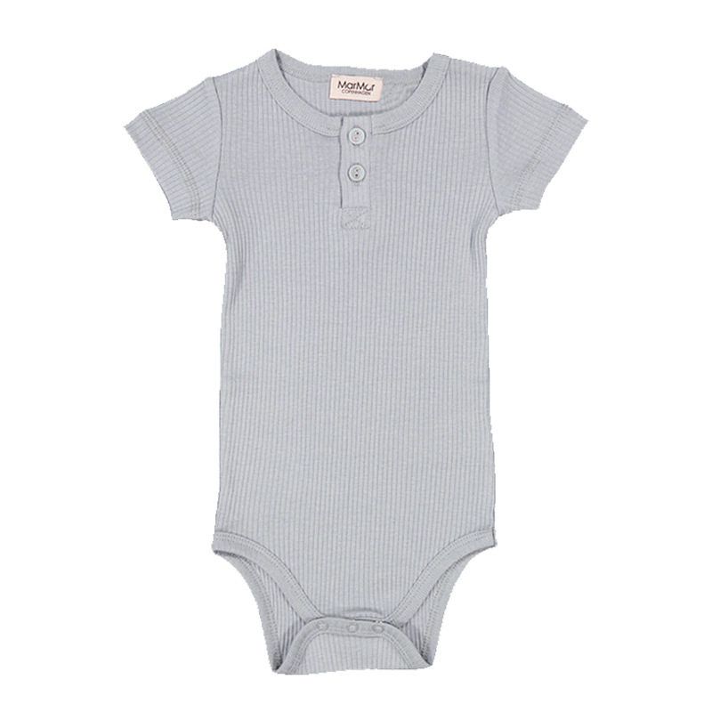 Lullaby London Infant and Toddler Soft Class a Modal Open-Button Short-Sleeved One-Piece Romper Bodysuit
