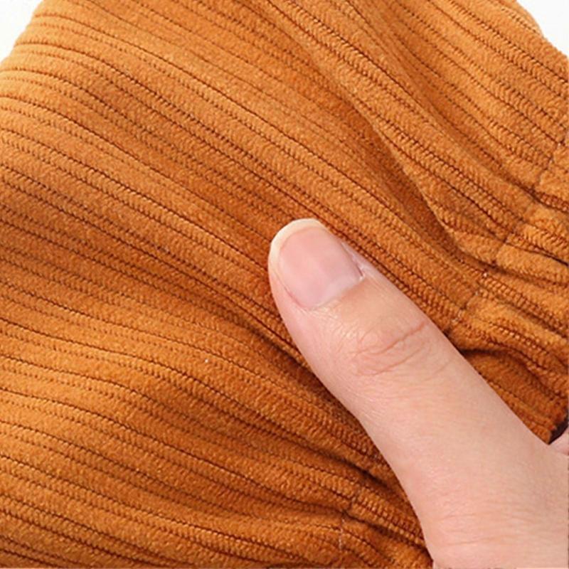 Travel Corduroy Elastic Storage Bag Travel Cosmetic Organizer Ideal Gift for Women Girls