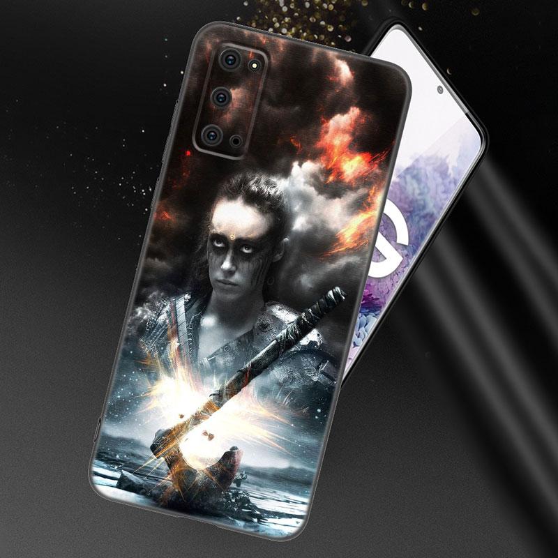 Heda Lexa The 100 Black Silicone Phone Case For Samsung Galaxy S23 S21 S20 FE S24 S22 Ultra S10E S10 S9 S8 Plus