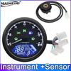 AD Motorcycle Dashboard Speedometer 12000 RPM Meter Digital Display Speed Meter Tachometer Fuel Level Instrument Accessories