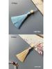 Versatile New Year Decoration: Lotus Tassel Bookmark, Fan, and Mobile Chain