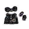 AXLUCE Plush Clothes - Dress - Plush Toy - Clothes - 10cm-15cm - Doll (Black)