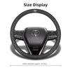 For Toyota 2026 Hot Hub Caps 38cm Suede Car Steering Wheel Cover For Toyota Hilux Aygo Corolla Yaris Rav4 Camry CHR  15 Inch Non