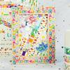 Masking tape 12-piece set cute washi beautiful painting gold foil DIY craft journal planner scrapbook wrapping gift decoration (basic pattern)