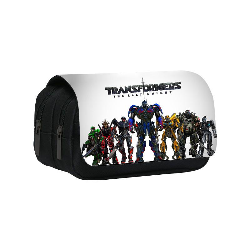 

Transformers Pattern Double Layer Flip Cover Student Stationery Storage Pencil Bag For School Supplies And Storage 2