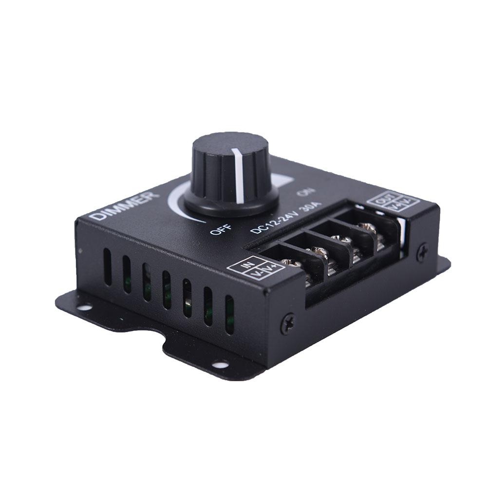 1 Pc Knob Led Dimmer DC 12V/24V 30A Led Switch Dimmer Controller For Hard And Soft Strip Light Dimmer