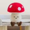 Fun Simulated Mushroom Plush Toy Cute Vegetable Table with Ornaments Carrot Corn Doll Children's Gift