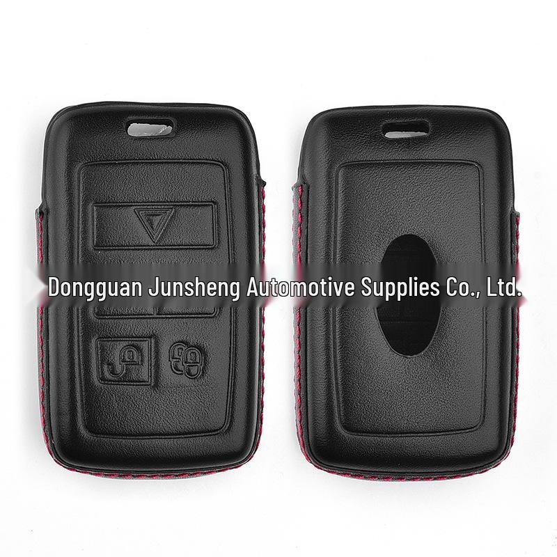 4D Genuine Leather Protective Case for 2018 Range Rover 5-Button Key